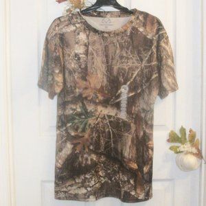 REALTREE Sz M Men's Edge Camo Shirt Short Sleeve Polo NEW